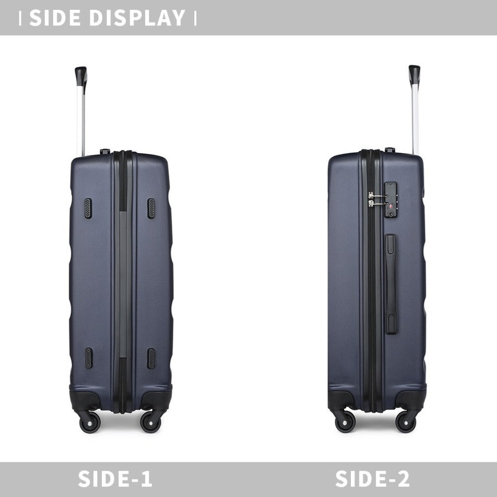 1 Maleta Mediana de 66x45x26cm con Carcasa Dura de ABS, Equipaje de Mano, Maleta de Viaje con Ruedas Giratorias 4 en Dirección Diversa y Candado TSA, Regalo de Regreso a Clases y Vacaciones