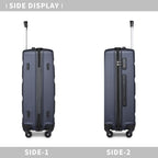 1 Maleta Mediana de 66x45x26cm con Carcasa Dura de ABS, Equipaje de Mano, Maleta de Viaje con Ruedas Giratorias 4 en Dirección Diversa y Candado TSA, Regalo de Regreso a Clases y Vacaciones