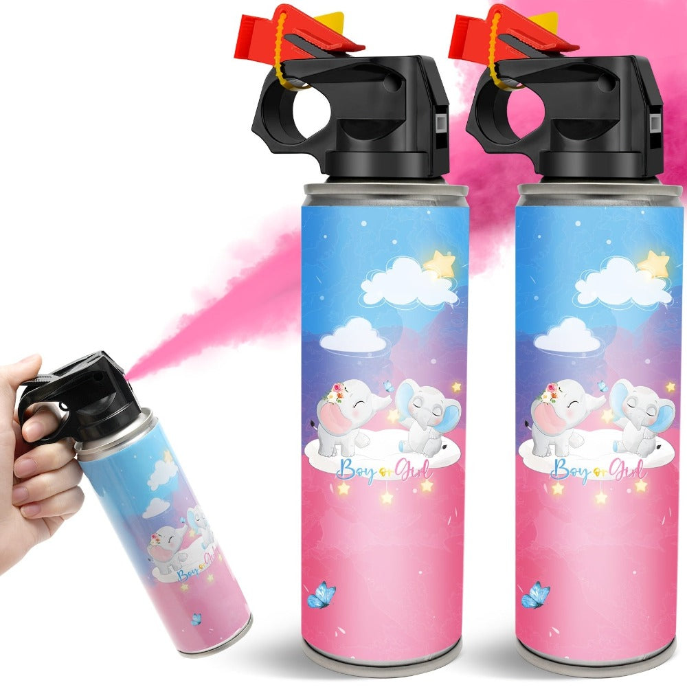 Set de Revelación de Género de 2 piezas, Set de Efectos para Fiesta, Suministros para Fiesta de Revelación de Género, Adecuado para Celebraciones, Días Festivos y Fiestas, Regalo Creativo para Fiesta de Cumpleaños