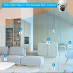 2pcs/4pcs Cámaras de Seguridad con Bombilla Controladas por la App Ease Life - Wifi Inalámbrico Interior Exterior (5Ghz), Vista de 360°, Casquillo E27, FHD 1080P, Visión Nocturna a Todo Color, Detección de Movimiento para la Seguridad del Hogar