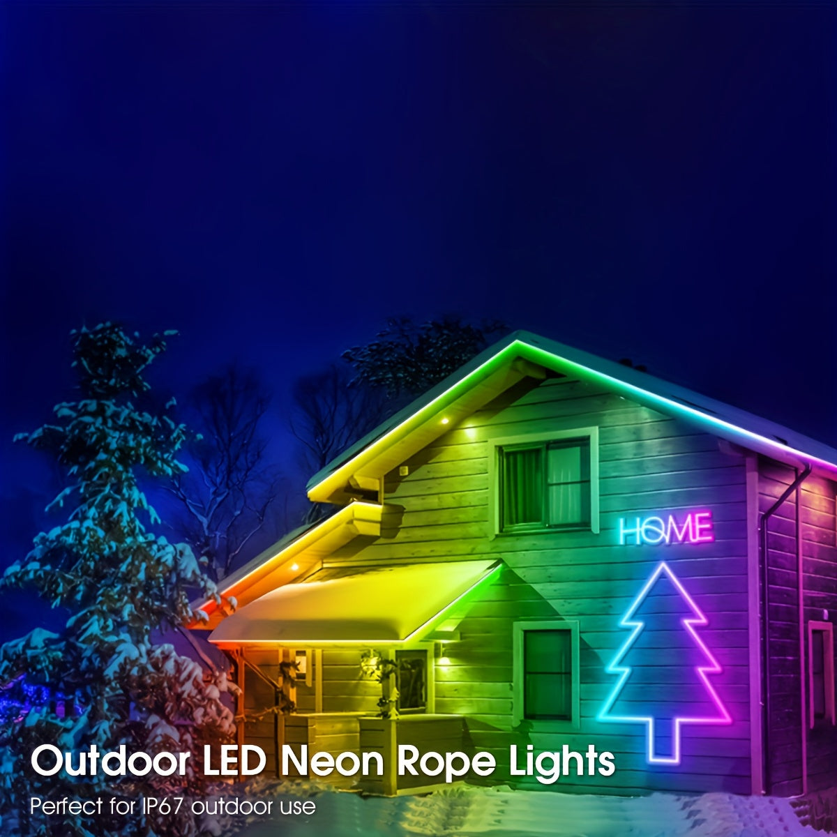 Tira de luz LED neón de 5M/10M/15M/20M/30M, 24V, control remoto/aplicación, tira de luz RGB flexible, IP67, ideal para dormitorio, habitación y decoración exterior