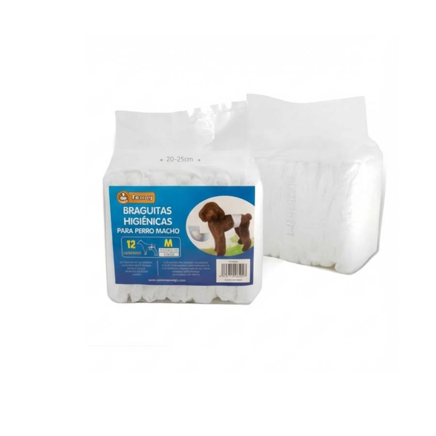 Pañales para mascotas (60 unidades) | Pañal para perros machos | Suaves y cómodos | Transpirables | Apto para perros pequeños, medianos y grandes | Para uso doméstico o de viaje | Tallas XS, S, M, L, XL | 60 unidades por paquete