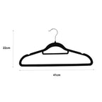 Perchas de Terciopelo Antideslizantes Ultra Finas con Gancho Giratorio 360 Grados para Ropa Nyana Home – Pack de 20, 30, 50, 100 o 150 Unidades – Perchas Delgadas de Alta Resistencia con Diseño Antideslizante para Camisas, Pantalones, Blusas y Vestidos –