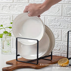 Organizador de Soportes de Platos de Metal de 1/3 piezas, Soporte Vertical para Platos, Construcción de Metal Duradera Anti-Caída, Ahorro de Espacio, Adecuado para Platos, Ollas, Tapas, Tablas de Cortar, Ideal para el Hogar, Uso en Restaurantes