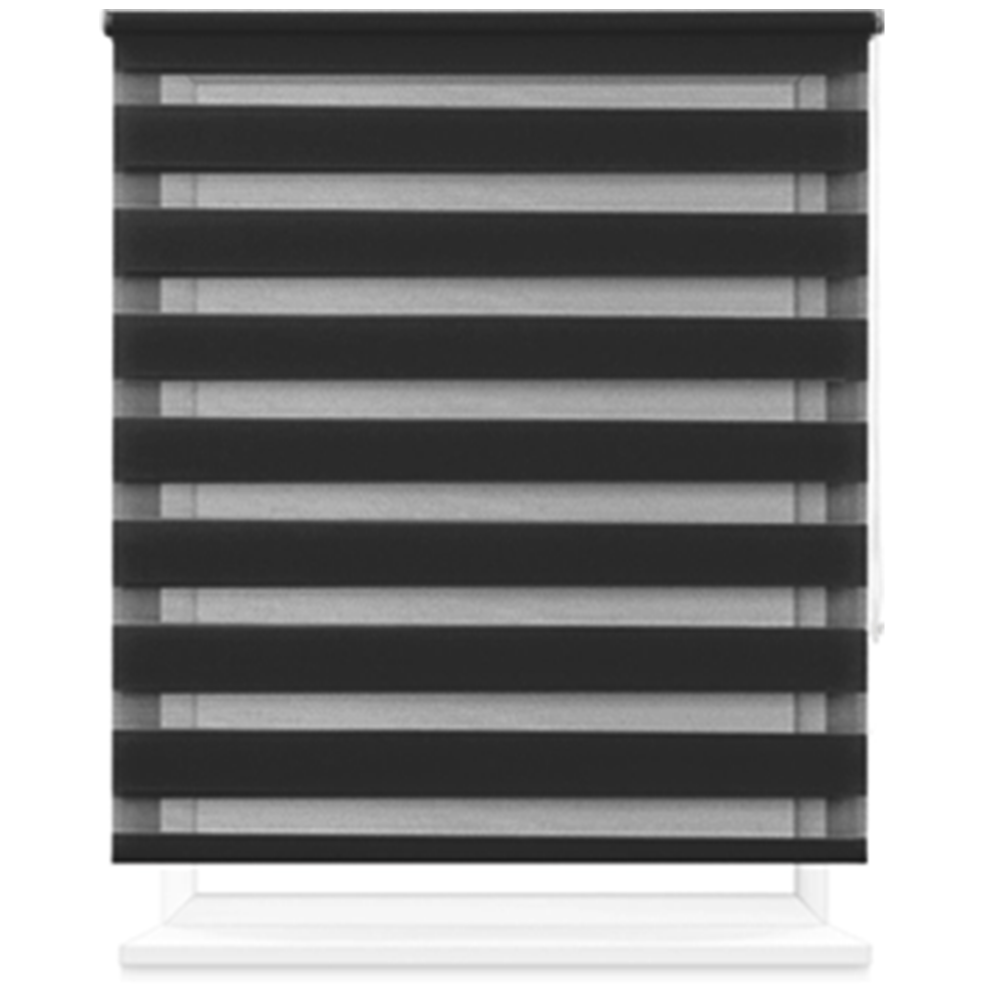 Estor enrollable de día y noche de doble capa, sin taladro, fácil instalación, resistente y duradero
