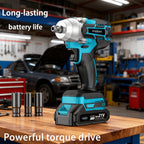 Llave de impacto inalámbrica multifuncional para neumáticos coche y bricolaje | diseño funcional