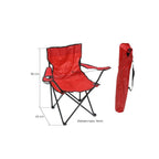 Pack de 2 Sillas de Camping Plegable, Silla Portátil Resistente para Exterior, Jardin, Playa, Terraza, Con Reposabrazos, Fácil Transporte 80x45x80cm