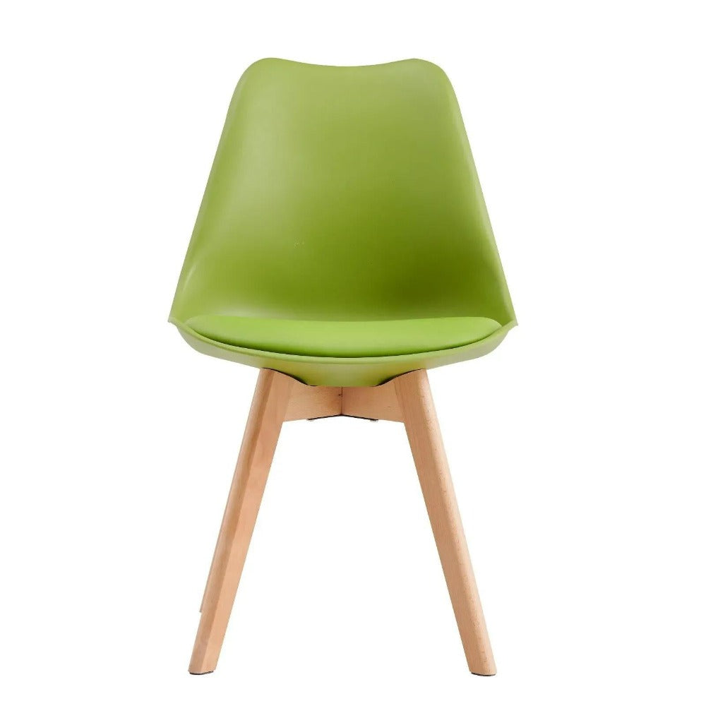 Sillas de comedor MCC Direct en juego de 4 piezas, sillas de cocina, sillas de oficina, silla de concha de diseño, "Eva" disponible en 7 colores de moda