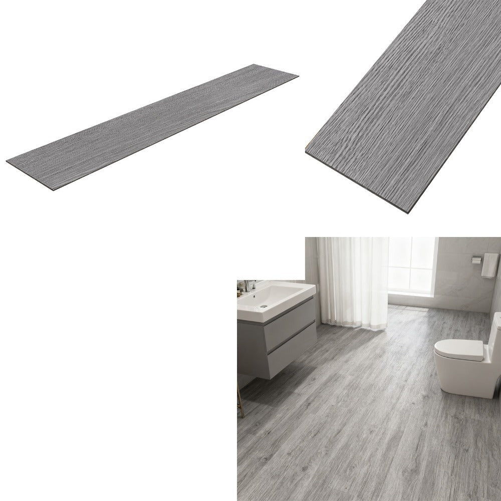 Pisos de Vinilo PVC Autoadhesivos con Aspecto de Madera - 18/36 Piezas, Baldosas Despegables para Cocina, Sala, Balcón - 2.51m²/5.02m²