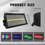 POLET 200W LEDRGBW 4 en 1 luz estroboscópica con partición 8+8 blanca 8000K DMX512 superbrillante para DJ, lavado, bodas, bar, efectos de iluminación escénica estroboscópica para fiestas, clubes y espectáculos