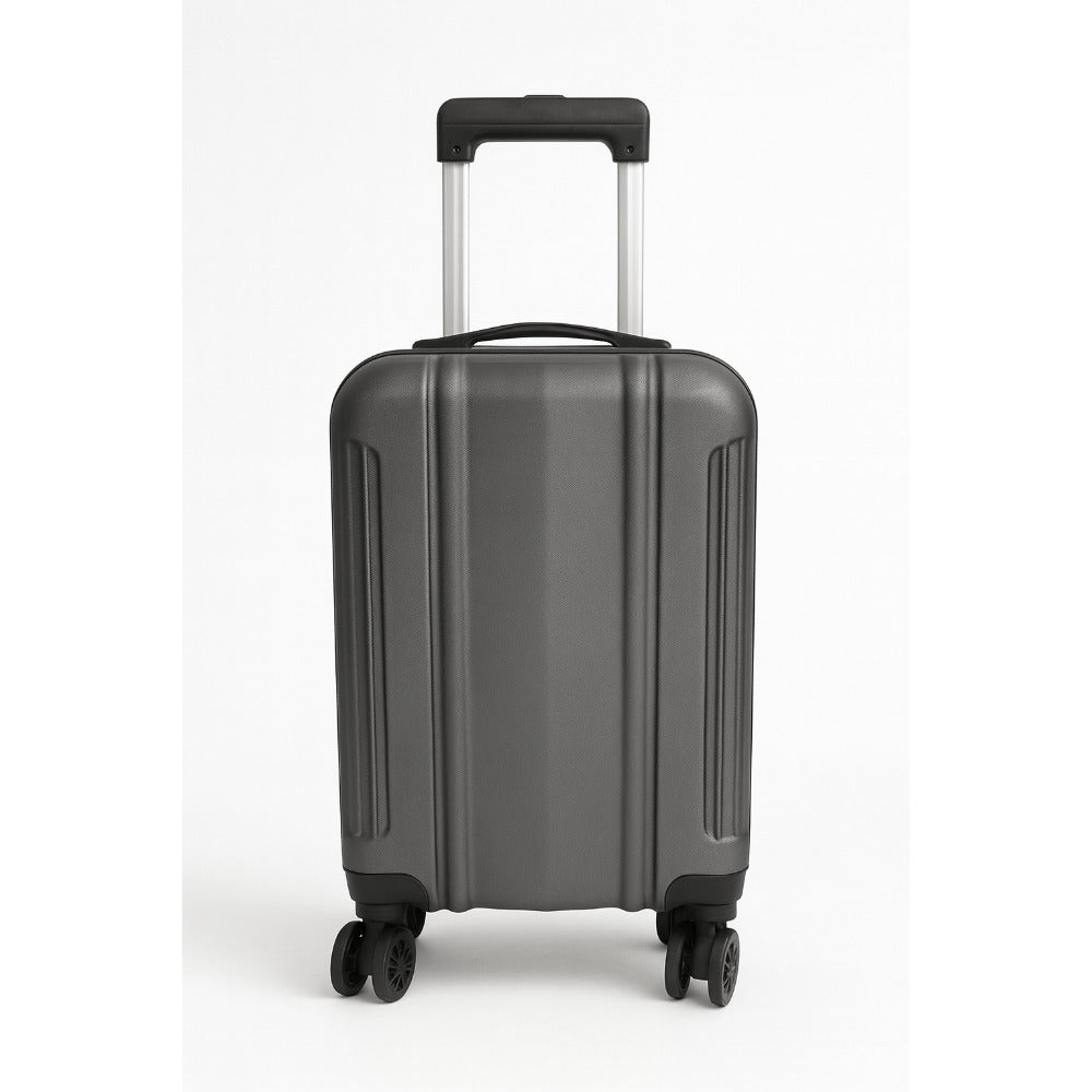Maleta Avión Equipaje de Mano Viaje Cabina Trolley ABS Rígida 4 Ruedas Maleta de cabina rigida con asa telescopica 55x35x20CM