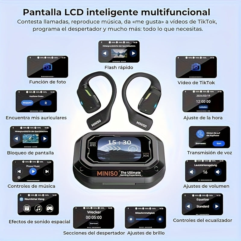 Auriculares con traducción IA en tiempo real multifuncional | Viajes, negocios y comunicación
