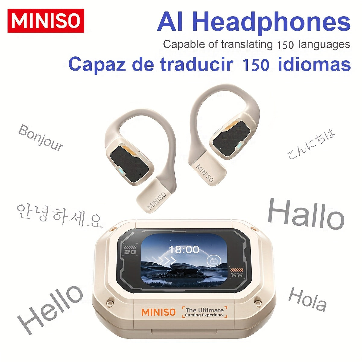 Auriculares Bluetooth para música, llamadas y deporte | Pantalla táctil
