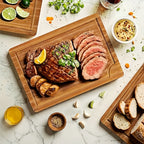 3 piezas de tabla de cortar de bambú, tabla de cortar multifuncional gruesa para carne, verduras, frutas, ideal para Navidad, Halloween, Acción de Gracias, Día de San Valentín, Día de la Madre, cocina, utensilios de cocina de campo, material de bambú, tab