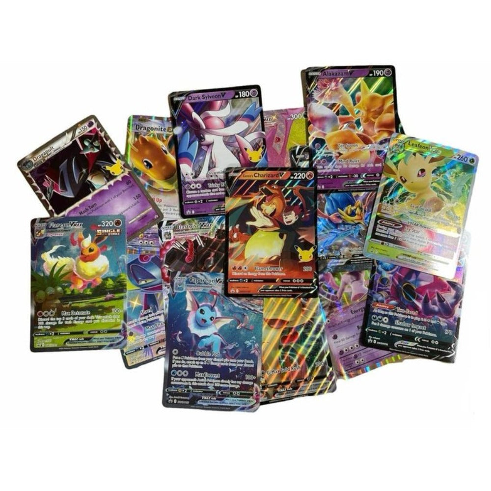 Paquete de 2 Cartas Jumbo Oficiales de Pokémon en Formato Xxl (Inglés) – Rareza Aleatoria (V/Vmax/Gx/Holo)