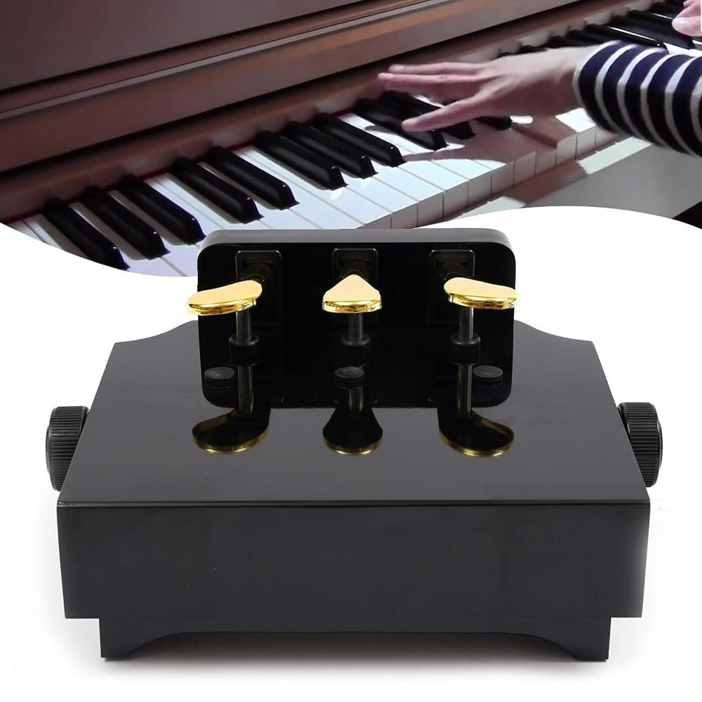Extensor de Piano para Niños, Elevador de Pedal para Niños, Altura Ajustable con 3 Pedales, Accesorio de Ayuda, Modelo PA-23,