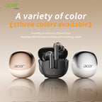 Auriculares Bluetooth | Auriculares inalámbricos Acer OHR546, estéreo, graves profundos, baja latencia en llamadas, uso cómodo (estudio