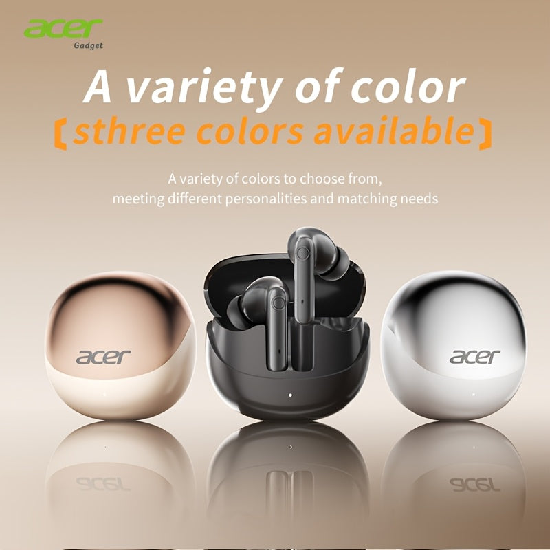 Auriculares Bluetooth | Auriculares inalámbricos Acer OHR546, estéreo, graves profundos, baja latencia en llamadas, uso cómodo (estudio