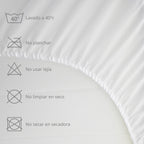 Protector de Colchón – Transpirable e Impermeable,Banda Elástica Ajustable hasta 30 cm