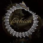 Pulsera punk vikinga de serpiente para hombre, pulsera flexible de acero inoxidable, regalo de joyería ideal para novio/esposo/papá