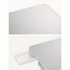 Escritorio Ajustable para Portátil con Alfombrilla para Ratón, Mesa de Cama Portátil de 17 Pulgadas, Plegable y Antideslizante, Estable para Oficina en Casa, Estudio, Desayuno, Dibujo - Altura y Ángulo Ajustables