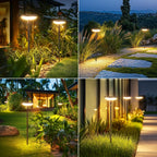 4/6/ Paquete de Luces Solares para Jardín, 40LM Luces Solares Exteriores Brillantes, Hasta 14 Horas, 78.74cm de Altura, Luces Solares para Senderos Exteriores IPX5, Encendido/Apagado Automático para Patio, Jardín, Césped y Caminos