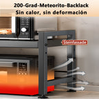 Estante Versátil para Cocina, Estante para Microondas, Almacenamiento de Encimera, Soporte Extensible para Hogar, Estante para Arrocera y Microondas, Estante de 2 Niveles, Almacenamiento de Encimera, Estante de Pie
