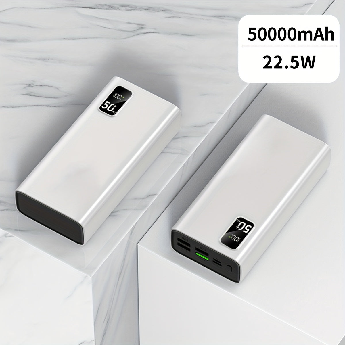 Power bank para carga durante viajes y uso diario | 50,000mAh