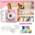 Cámara instantánea con rollos de papel para fotos, creatividad y regalo