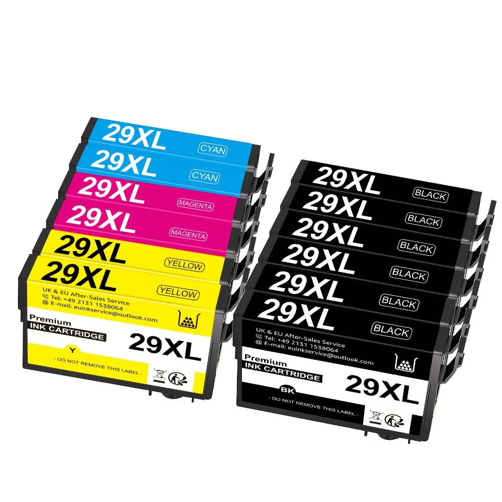 Cartuchos de tinta 29XL compatibles con Epson 29XL Multipack para Expression Home XP-235 XP-245 XP-247 XP-332 XP-335 XP-342 XP-345 XP-432 XP-435 XP-442 XP-445 (Paquete de 12)