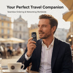 Peiko Dispositivo de Traducción de 150 Idiomas, Traductor de Voz en Tiempo Real Bidireccional con IA, Gadget Tecnológico Mini, Traducción sin Conexión, Ideal para Aprendizaje, Viajes y Comunicación Empresarial