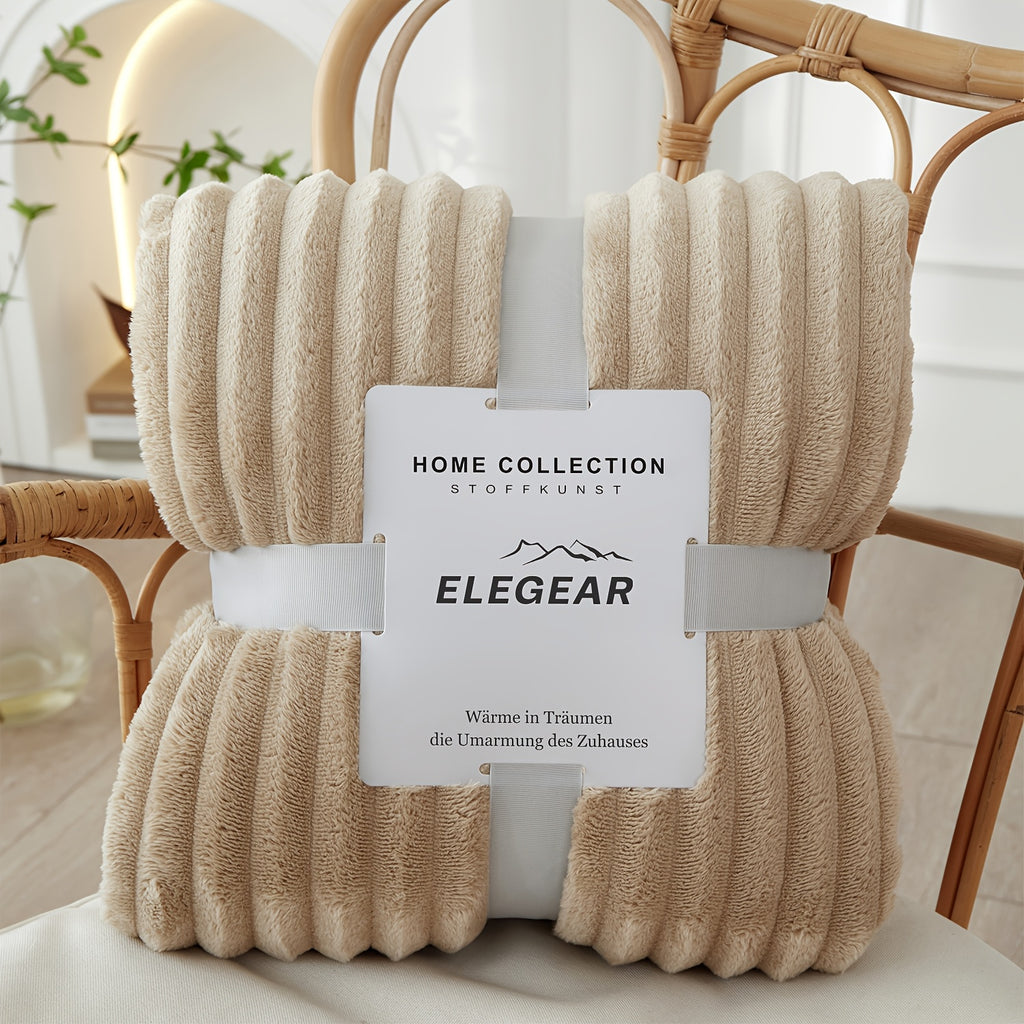 1 manta de franela suave y cálida Elegear, manta de vellón coral para todas las estaciones, mantas de felpa para sofá, edredón, sábana, cubrecama, manta, perfecta para sofá, escritorio, cama, camping y viajes