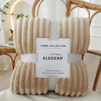 1 manta de franela suave y cálida Elegear, manta de vellón coral para todas las estaciones, mantas de felpa para sofá, edredón, sábana, cubrecama, manta, perfecta para sofá, escritorio, cama, camping y viajes