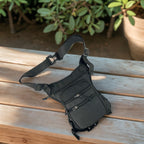 MEJORADA DL-45 Bolsa Multifunción para Pierna/Cintura - Uso Exterior, Senderismo y Deportes