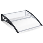 Toldo inclinado, toldo de toldo, soporte de toldo para escaparate, para puerta de entrada, protección contra la intemperie, cubierta para la lluvia, toldo para puerta de entrada, diseño de toldo curvo, toldo para puerta, toldo para jardín, balcones, venta