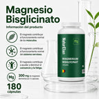 Cápsulas de Bisglicinato de Magnesio - 180 Cápsulas, 770Mg de Glicinato de Magnesio por Cápsula, de los cuales 100Mg de Magnesio Elemental, Vegano, Producido en Alemania