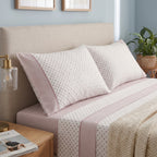 Juego de cama de 3/4 piezas apto para todas las estaciones, que incluye una sábana, una sábana ajustable y fundas de almohada. Medidas: 90 cm, 105 cm, 135 cm, 150 cm y 180 cm
