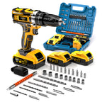 Taladro | Nueva Taladro Eléctrico Inalámbrico. Taladro Brushless Doméstico con Batería de Litio (Opcional). Destornillador Eléctrico Recargable.
