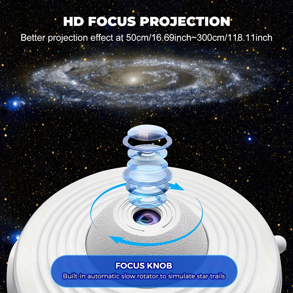 Proyector de estrellas y planetario para dormitorio educación y ambiente | diseño funcional