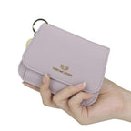 Royal Bagger Cartera Corta de Cuero Auténtico de Vaca para Mujer, Monedero con Bloqueo RFID, Múltiples Ranuras para Tarjetas y Llavero 2443