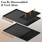 Alfombrilla de Café de Silicona 2 en 1 con Bordes Elevados y Diseño Antideslizante - Fácil de Limpiar, Duradera 59.94cm X 40.13cm para Máquinas de Café, Ideal para Uso en el Hogar y la Oficina, Accesorios para Barra de Café, Regalo Perfecto para Amantes d