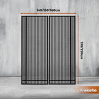 Mosquitera - Magnética Multidimensional para Puertas y Ventanas de Balcón - Mosquitera con Cierre Automático - Variantes de Ancho 80-160 Cm - Longitud 210/220 Cm - Diferentes Colores - para Hogar, Apartamento y Balcón - Protección contra Moscas y Mosquito