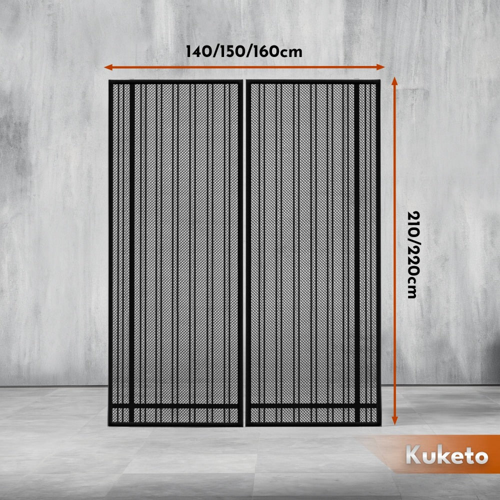 Mosquitera - Magnética Multidimensional para Puertas y Ventanas de Balcón - Mosquitera con Cierre Automático - Variantes de Ancho 80-160 Cm - Longitud 210/220 Cm - Diferentes Colores - para Hogar, Apartamento y Balcón - Protección contra Moscas y Mosquito