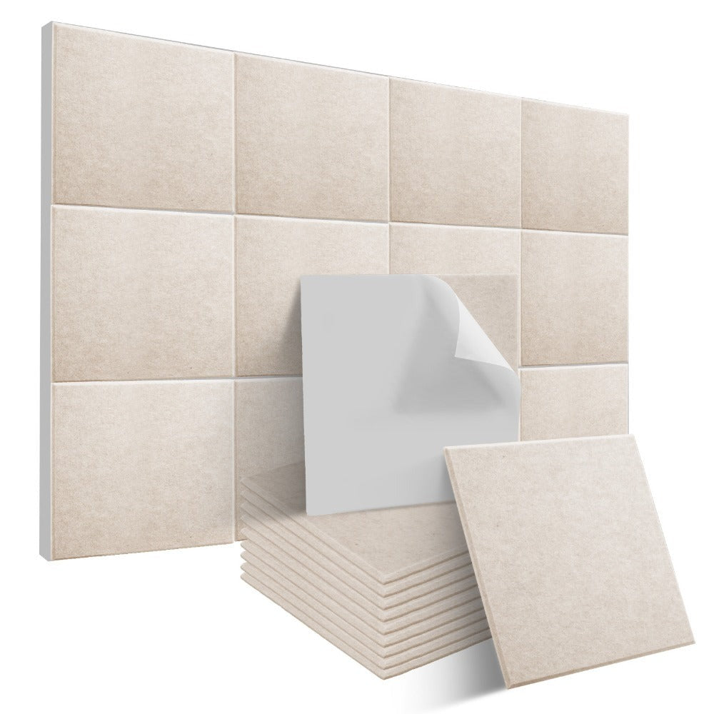 Paquete de 24 Paneles Autoadhesivos de Alta Densidad para Absorción de Sonido, Insonorización de Paredes, Puertas, Techos, Juegos, Decoraciones, Oficinas y Estudios