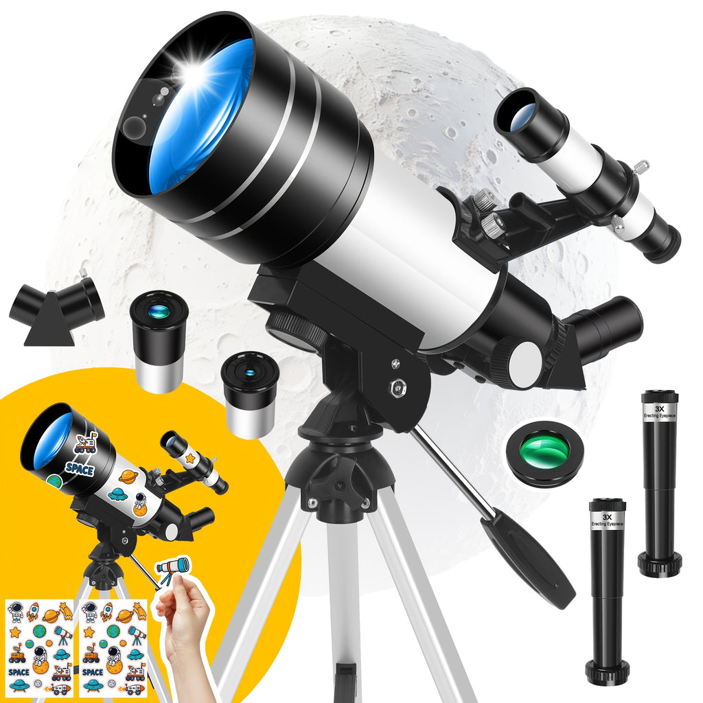 Telescopio astronómico para principiantes para principiantes | Observación lunar educación y camping