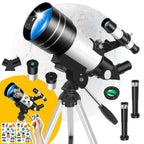 Telescopio astronómico para principiantes para principiantes | Observación lunar educación y camping