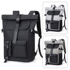Mochila de Viaje Moderna de 20L/26L para Hombres, Mujeres, Estudiantes, Mochila Escolar Ligera con Tapa Enrollable, con Cremallera Antirrobo, Mochila Ligera para Senderismo, Viajes y Deportes al Aire Libre