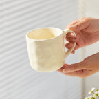 4 piezas, 360 ml, Ø 8,5 cm, juego de vajilla de cerámica, tazas de vidrio, tazas de café, tazas, tazas de té, vasos de jugo, para 4 personas, adecuado para familias, restaurantes, cafeterías, fiestas, cerámica de alta calidad, fácil de limpiar, utensilio