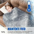 Mantas Refrescantes para Personas Calientes - Manta de Verano Delgada, Ligera, Transpirable, Suave, de Doble Cara, Mejorada para Cama, Sofá, Sillón, Mantiene Fresco para Sudores Nocturnos