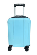 Maleta Avión Equipaje de Mano Viaje Cabina Trolley ABS Rígida 4 Ruedas Maleta de cabina rigida con asa telescopica 55x35x20CM